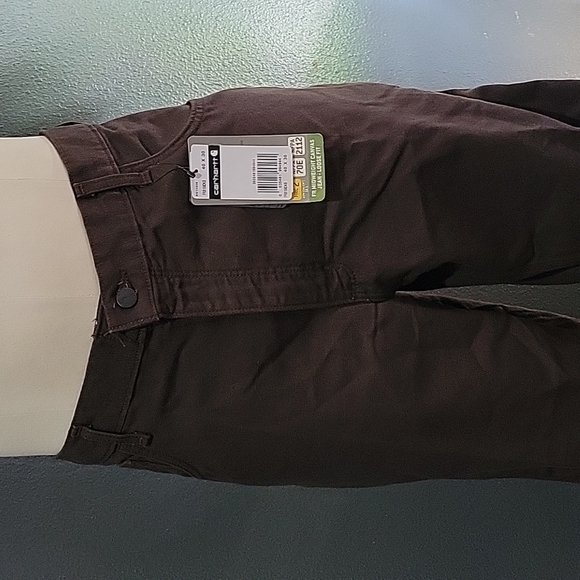 Carhartt FR Dark Brown NWT Loose Fit Midweight Canvas Pants Size 40 X 26 - Picture 2 of 13